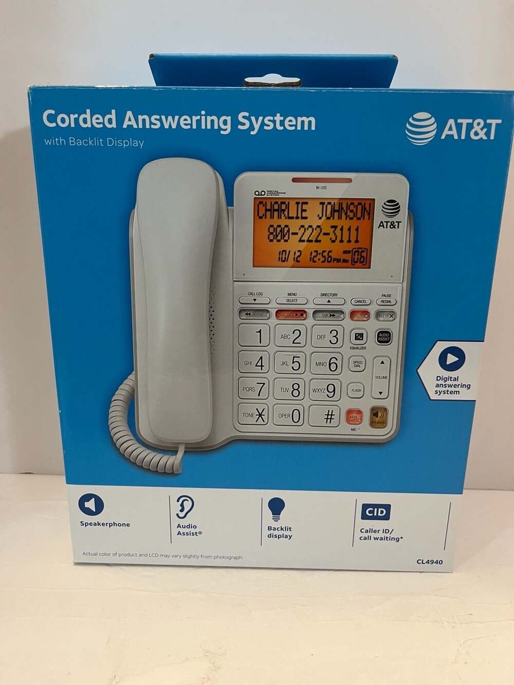 AT&T CL2940 Big Button Corded Telephone